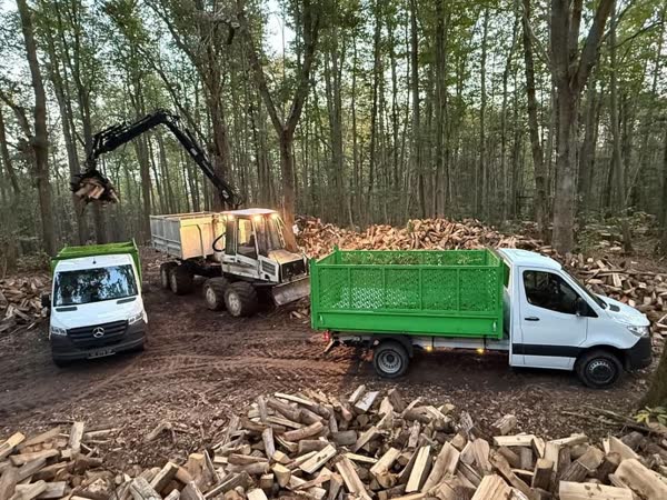 30" Length Oak Firewood Rack